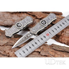 Chong Ming CM78 spinning gyroscope fast opening folding knife UD405249